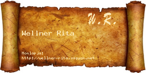 Wellner Rita névjegykártya